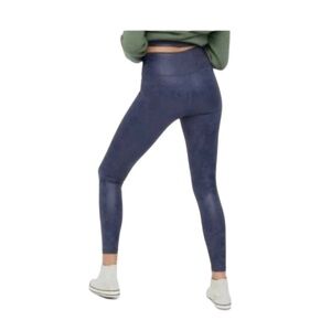 OFFLINE by Aerie Faux Leather Navy Leggings.
